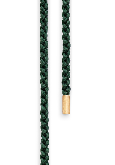 OLE LYNGGAARD Twisted Mokuba 18KYG Grey Silk String Wrap