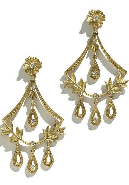 Jamie Wolf Gold & Diamond Chandelier Earrings — Oster