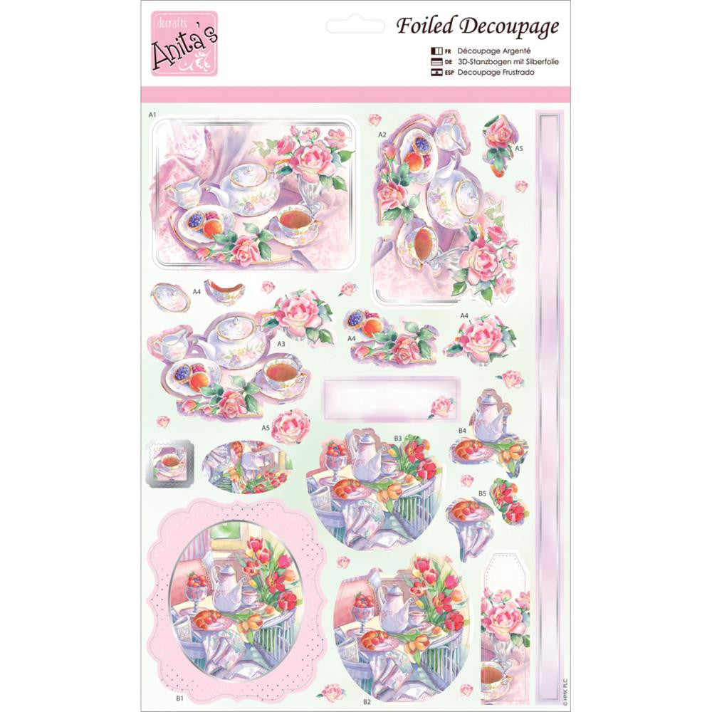 Download Anita's A4 Foiled Decoupage Sheet - Tulips At Teatime ...