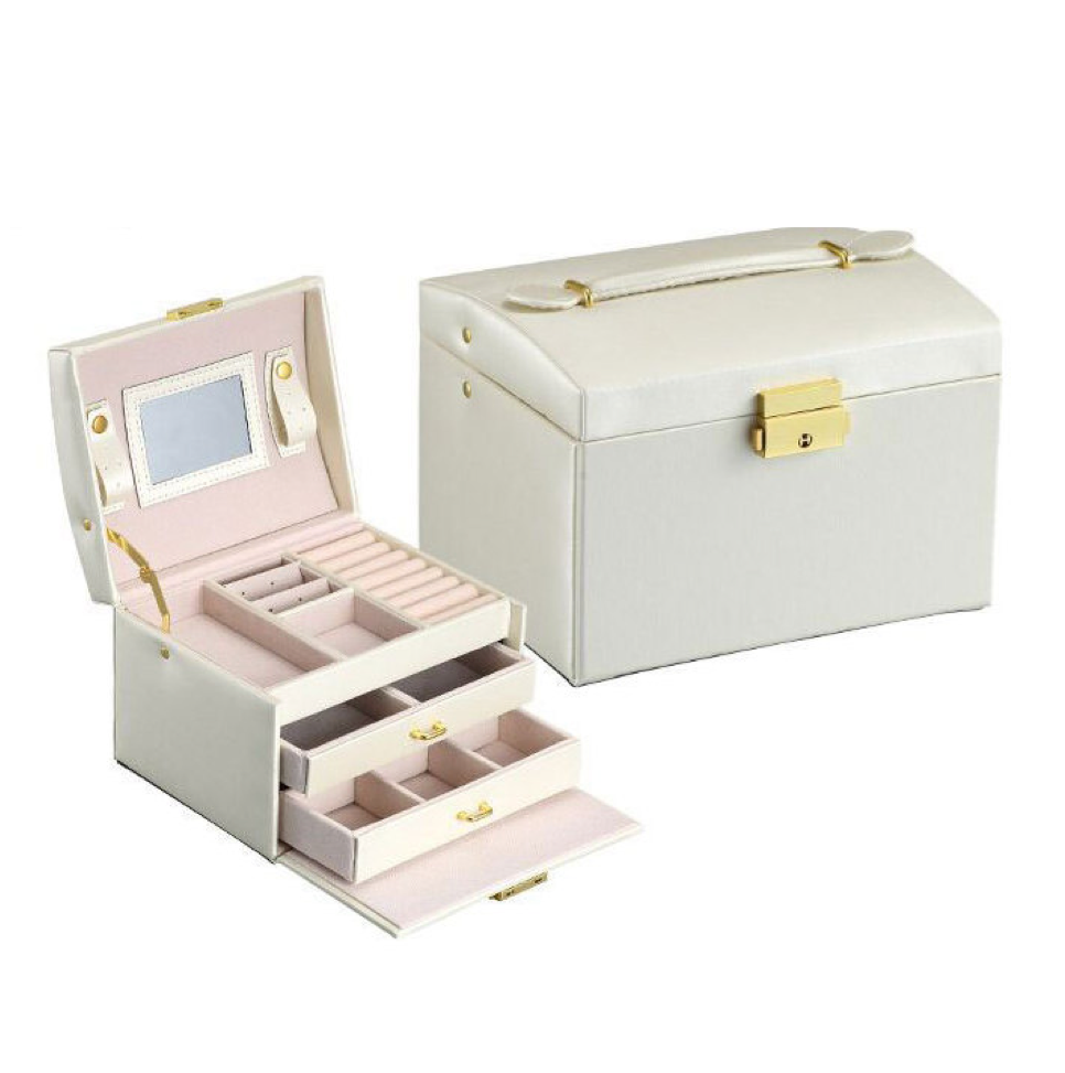 womens white jewelry boxes