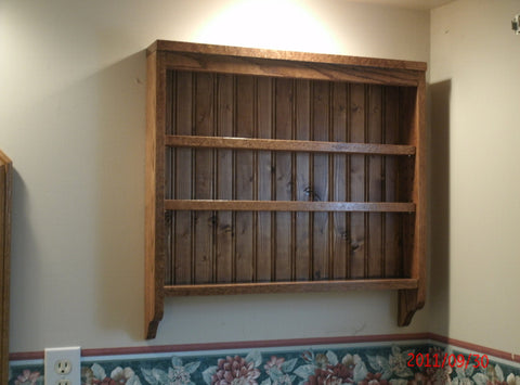 Spice Rack/ Kitchen shelf rich dark oak