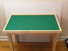 Solid wood heavy duty building block table, can also be used as an activity table or train table