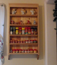 Spice Rack, Kitchen Shelf, Hickory Kitchen