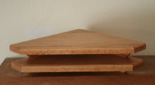 Corner Shelf, geometric design, pair.