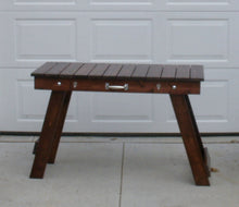 Folding Grill Table Stained