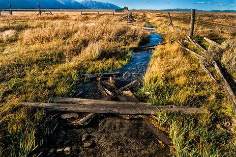 Teton stream at Moulton Barn large canvas prints