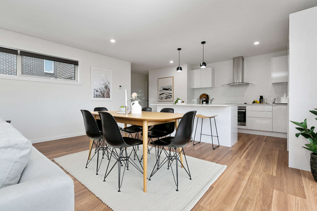 Simple Style Co Rug Placement Dining Room