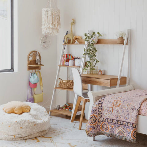 Girls Bedroom with Rug - Simple Style Co