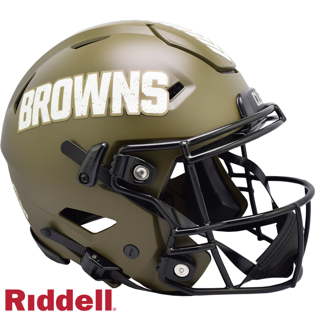 Cleveland Browns Helmet Riddell Authentic Full Size SpeedFlex Style Sa