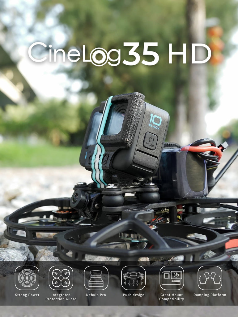 GEPRC CineLog 35 HD CineWhoop Drone - Caddx Nebula Pro Features