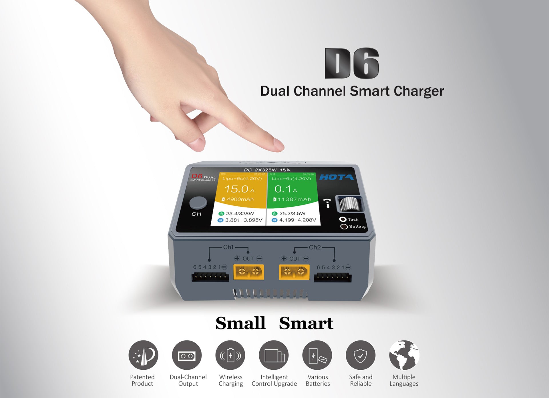 HOTA D6 DC Smart Charger