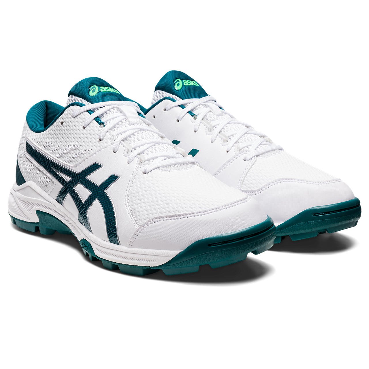 Asics Gel Peake 2 Cricket Rubbers White/Green