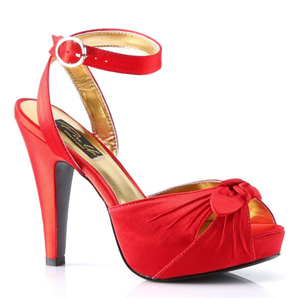Pinup Shoes BETTIE-04 Red Peep Toe 