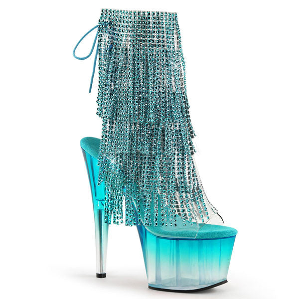 blue pleaser heels