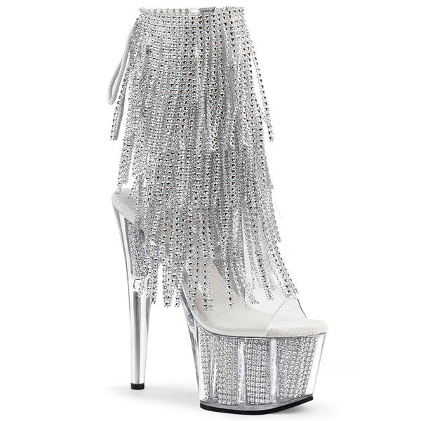 silver pleaser boots