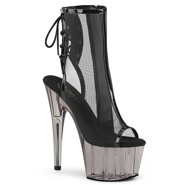 mesh platform heels