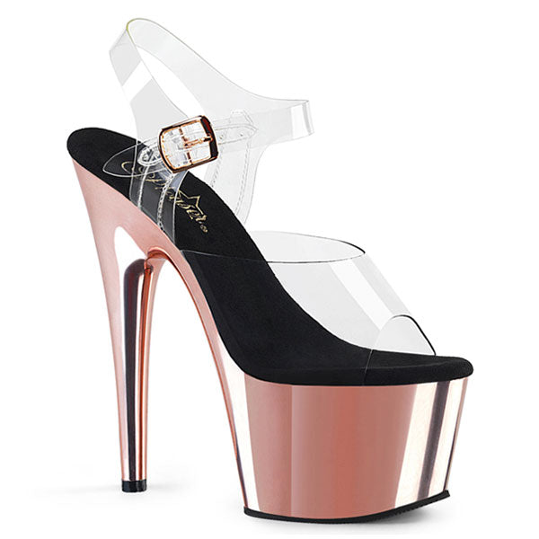 rose gold platform shoes