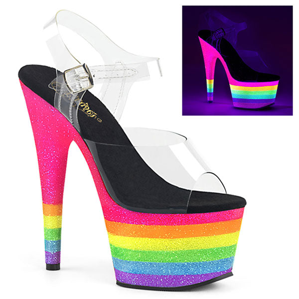 neon platform shoes