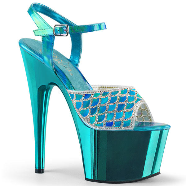Blue Mermaid Platform Heels - Pleaser Shoes