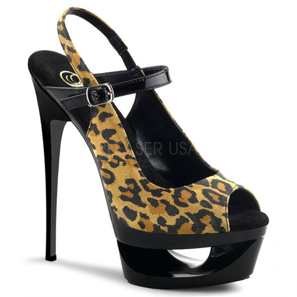 pleaser leopard heels