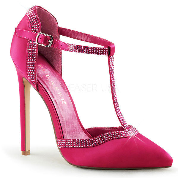 pink t strap shoes