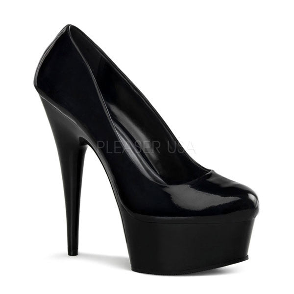 Pleaser DELIGHT-685 Black Platform Pumps - Pleaser Shoes