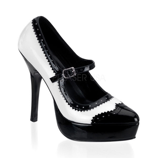 Devious INDULGE-542 Black/White High 