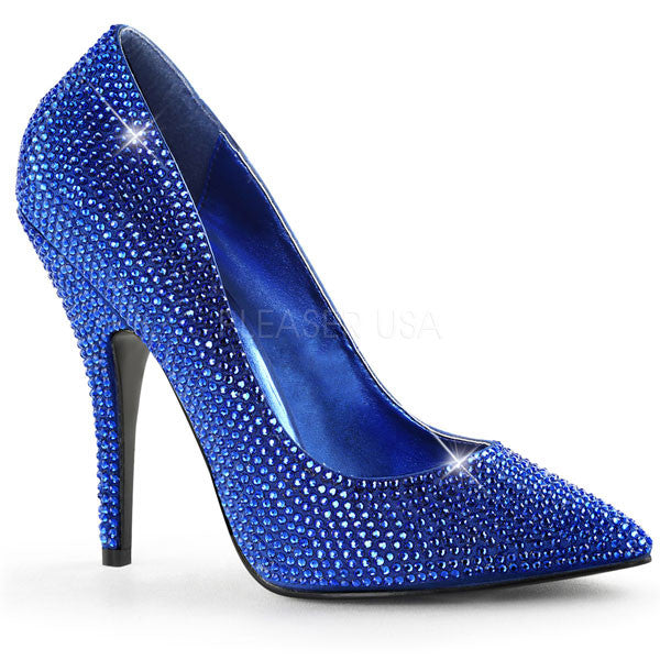 pleaser rhinestone heels