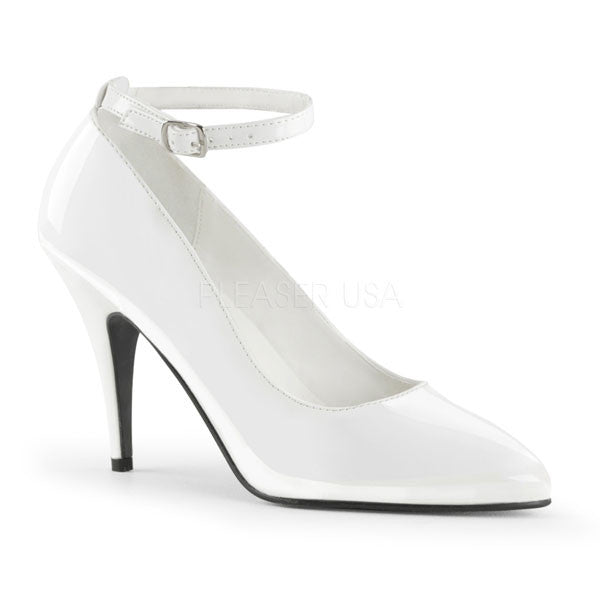 white ankle pumps