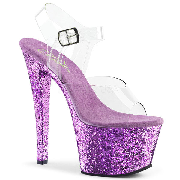 glitter platform heels