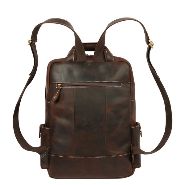 Handmade Mens Leather Backpack, Vintage Backpacks for Men, Designer Ba ...
