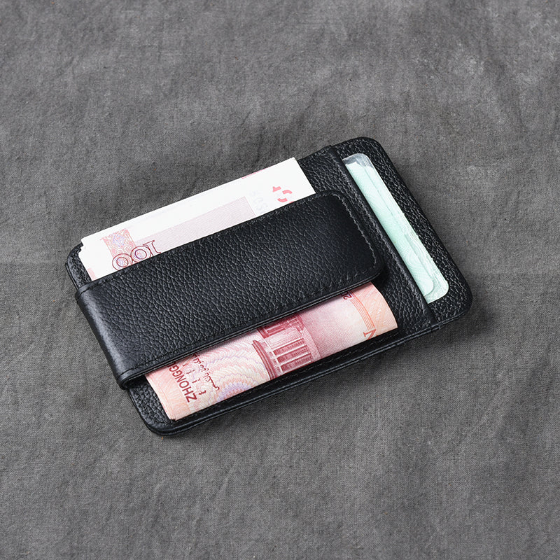 leather card holder wallet mens