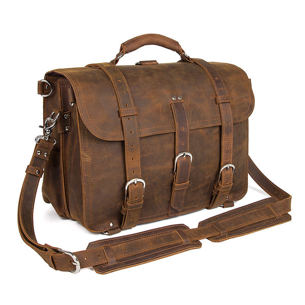 Large Leather Travel Bag, Leather Laptop Bags For Men, Best Briefcases ...