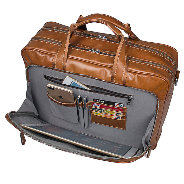 modern leather laptop bag