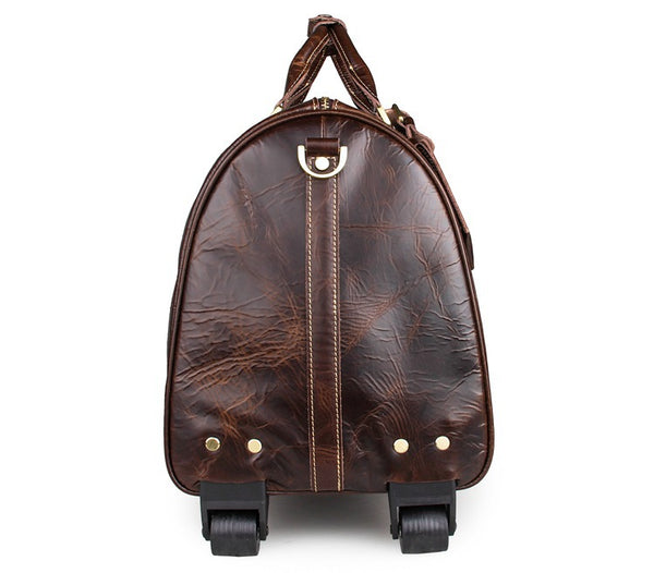 leather duffle bag backpack