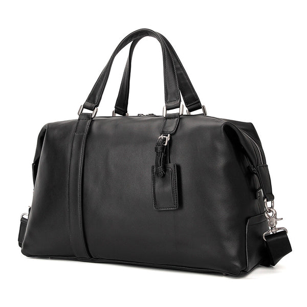 Top Grain Leather Briefcase Travel Duffle Bag Men's Large Handbags 600 ...