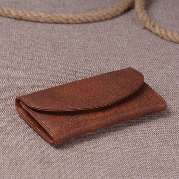 Brown Italian Leather Wallet 9066 – ROCKCOWLEATHERSTUDIO