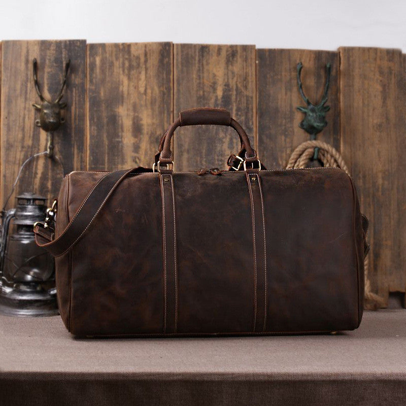 vintage leather holdall