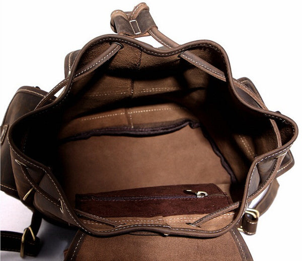 mens designer leather backpack