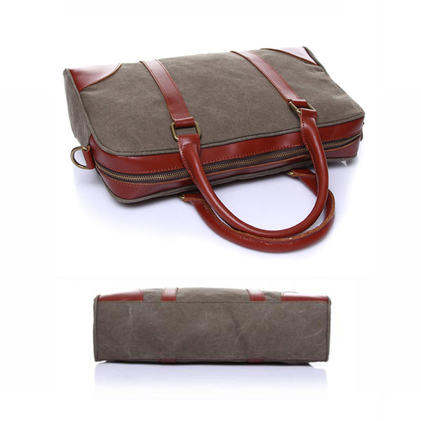 Men Retro Canvas Shoulder Bag Handbag Travelling Luggage Tote Bag Messenger Bag