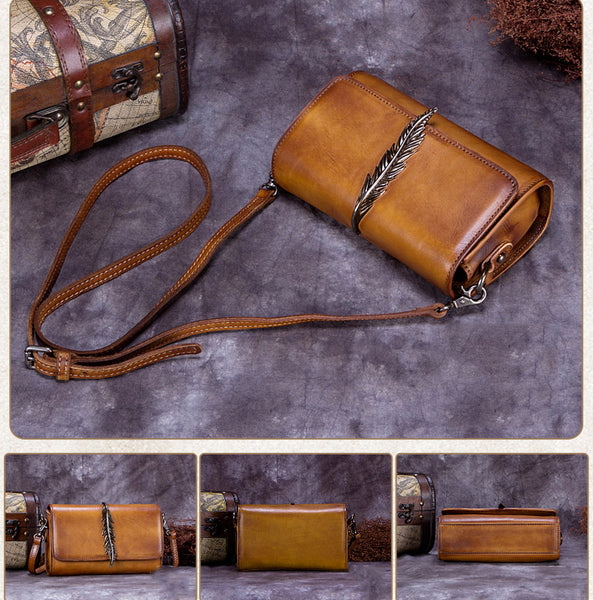 Vintage Shoulder bag, Full Grain Leather Satchel Bags For Women A0173 – ROCKCOWLEATHERSTUDIO