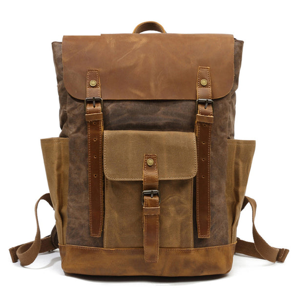 waterproof leather backpack