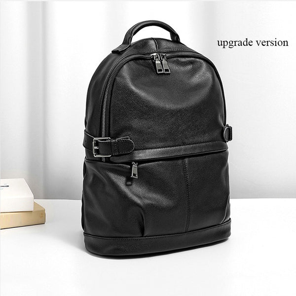 Full Grain Leather Men Backpack Handmade Travel Backpack Laptop Backpa ...