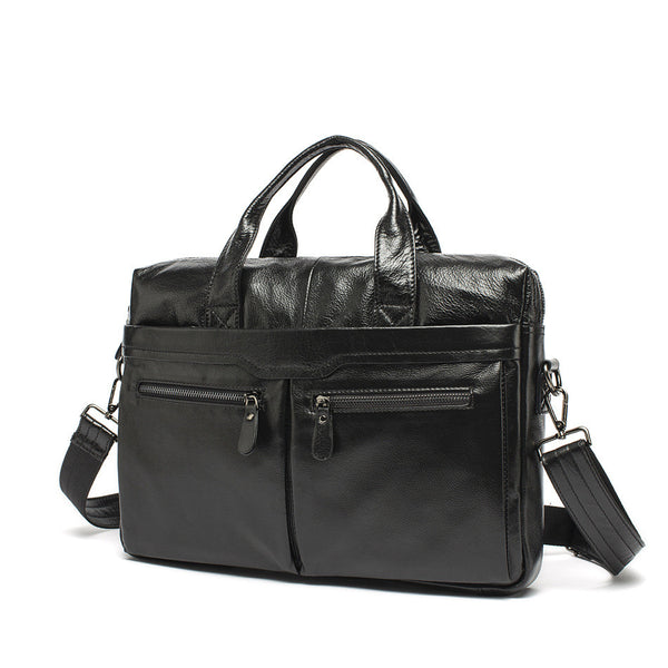 black leather bag men