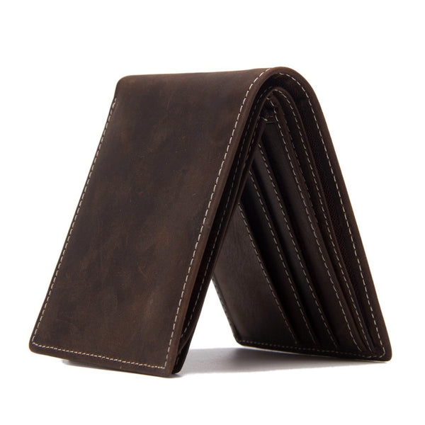 ROCKCOW Wholesale Genuine Leather Wallet Money Purse Bag Men Short Wal –  ROCKCOWLEATHERSTUDIO
