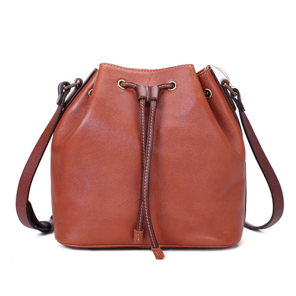 Handmade Full Grain Leather Bucket Bag, Women Designer Handbag, Should – ROCKCOWLEATHERSTUDIO