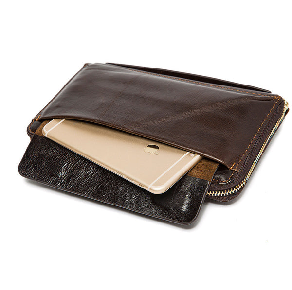 mens leather clutch bag