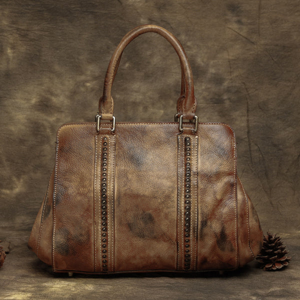 Vintage Leather Ladies Handbags, Full Grain Women Bags, Leather Packag – ROCKCOWLEATHERSTUDIO