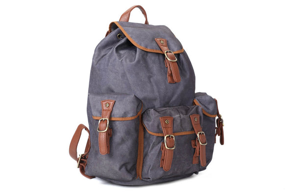 Waterproof Canvas Travel Backpack, School Rucksack, Large Men&#39;s Backpa – ROCKCOWLEATHERSTUDIO