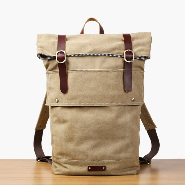 Roll Canvas Backpack Travelling Backpack Weekend Bag 16001 ...